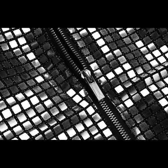 Silver Mirror Disco Dress - Picture 9 of 12